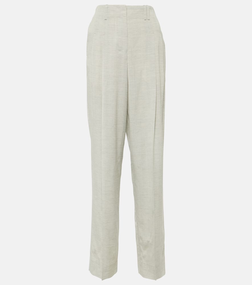 Jacquemus Le Pantalon Titolo High-rise Pants In Light Grey