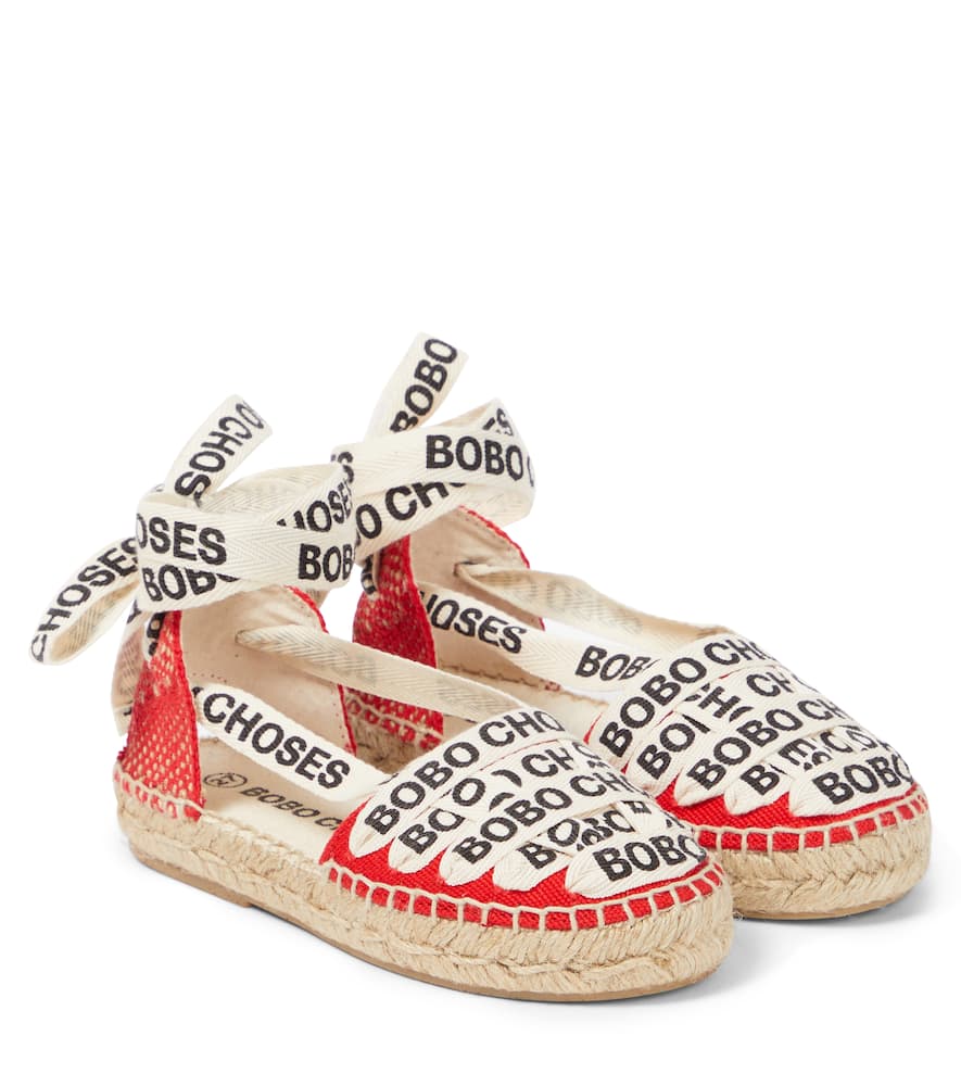 Bobo Choses Kids' Red Espadrilles For Girl With Logo