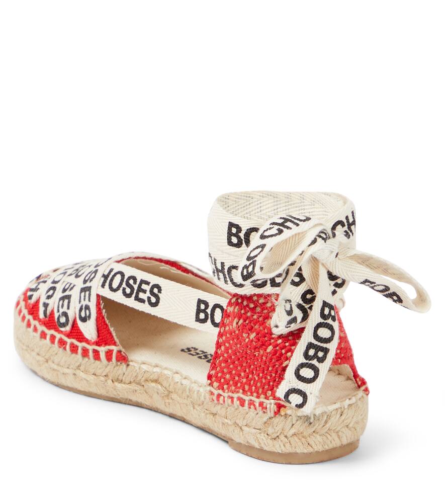 Bobo Choses Red Espadrilles For Girl With Logo In Red