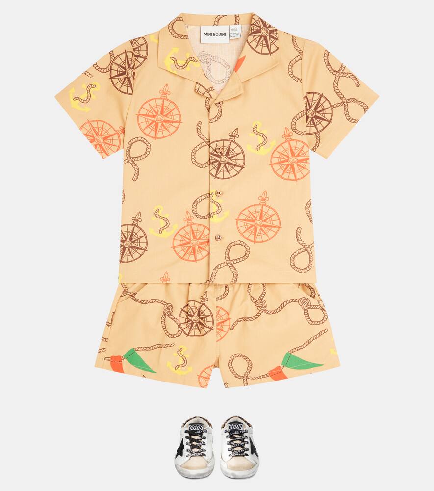 NAUTICAL印花棉质衬衫