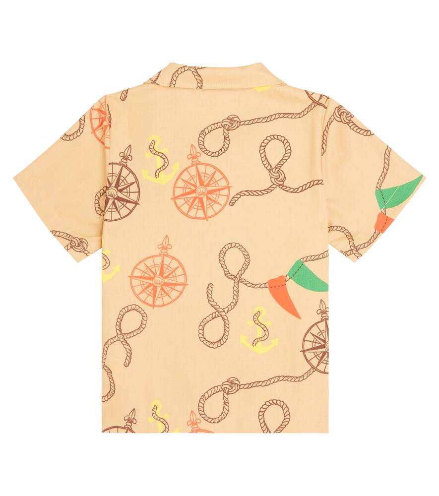 NAUTICAL印花棉质衬衫