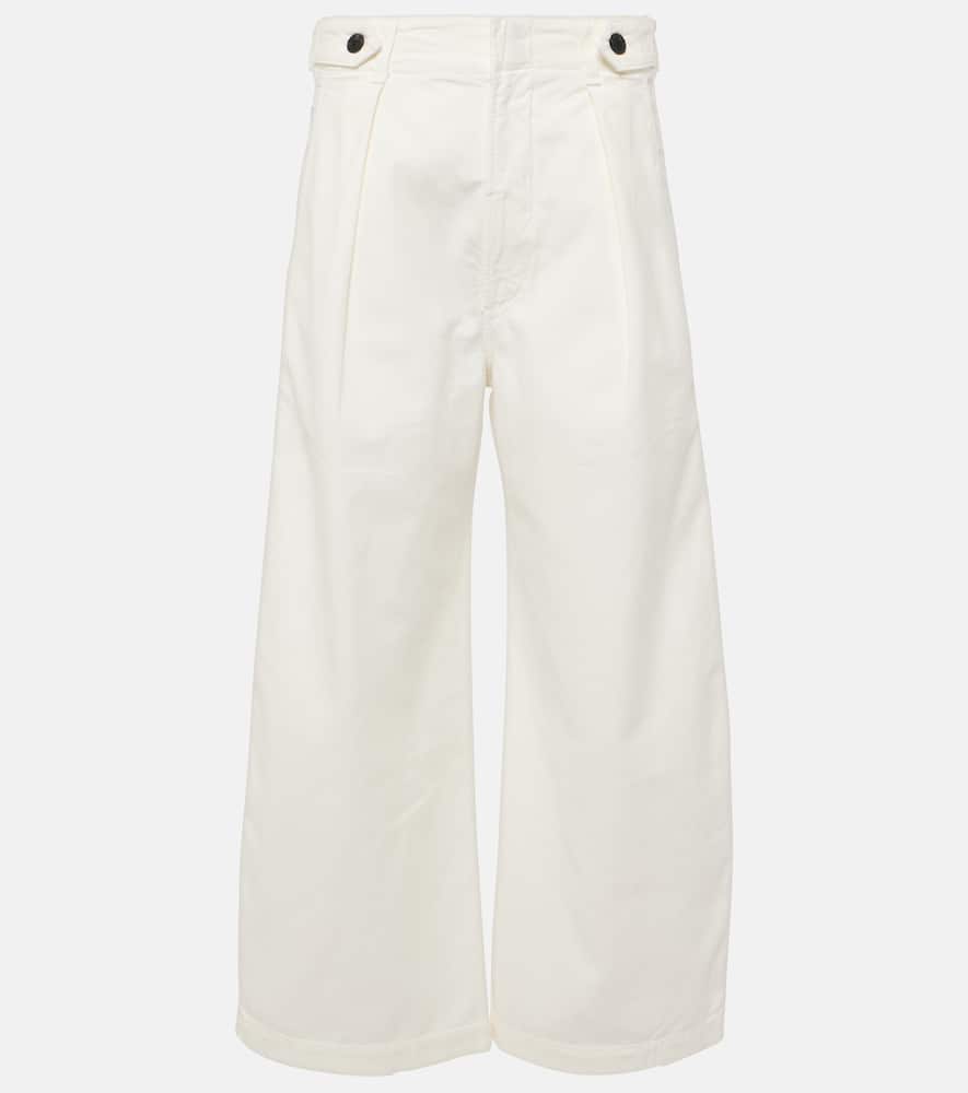 Citizen Of Humanity Payton High-rise Twill Wide-leg Pants In White