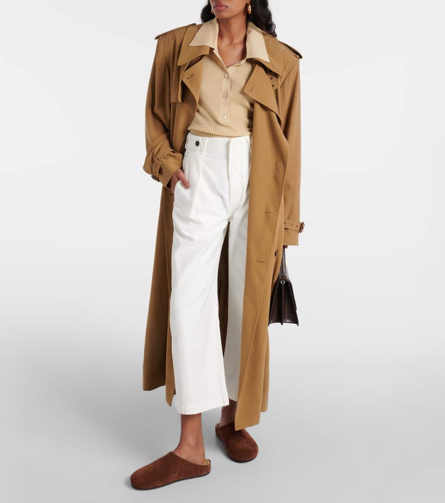 Citizen Of Humanity Payton High-rise Twill Wide-leg Pants In White