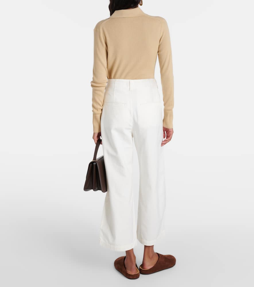 Citizen Of Humanity Payton High-rise Twill Wide-leg Pants In White