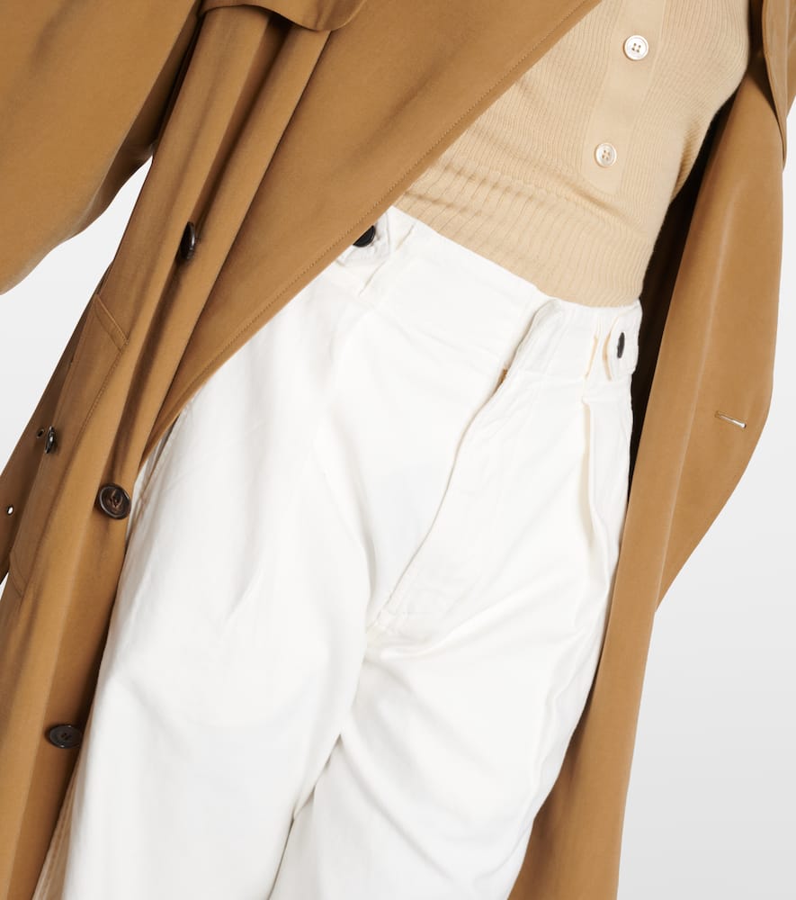 Citizen Of Humanity Payton High-rise Twill Wide-leg Pants In White