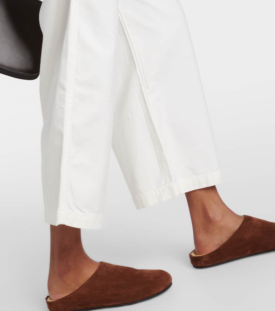 Citizen Of Humanity Payton High-rise Twill Wide-leg Pants In White