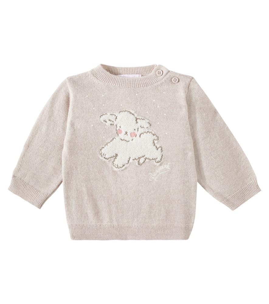 Bonpoint Baby Almire Wool Sweater In Grey