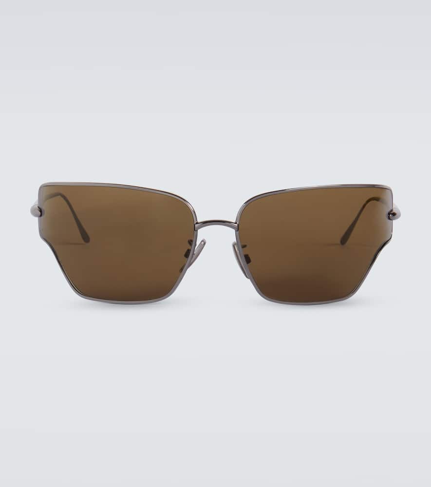 Loewe Signature Oversized Sunglasses In Grey