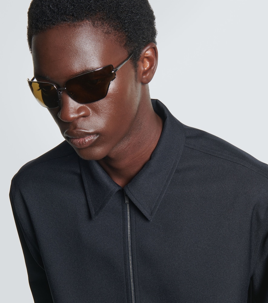 Loewe Signature Oversized Sunglasses In Grey