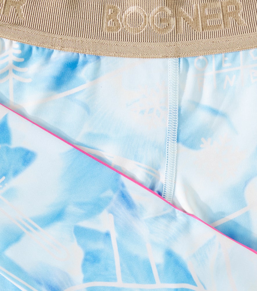 Bogner Lenya Printed Leggings In Blue