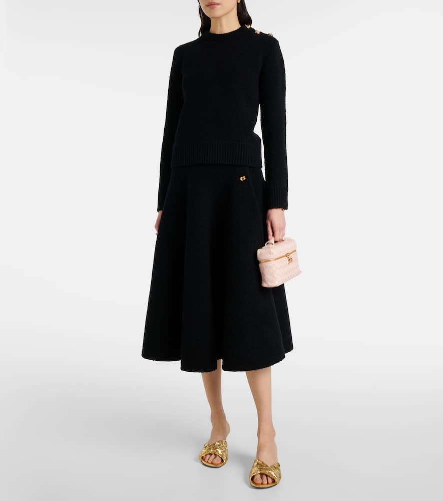 Bottega Veneta Knot Wool Sweater In Black