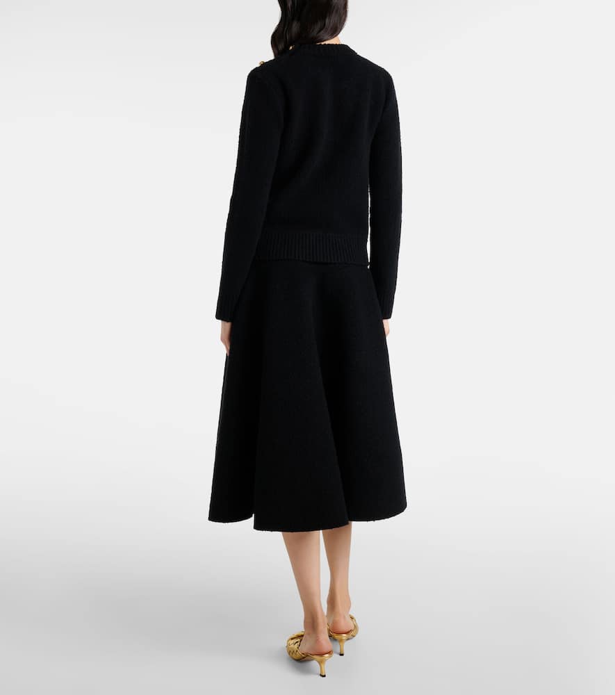 Bottega Veneta Knot Wool Sweater In Black
