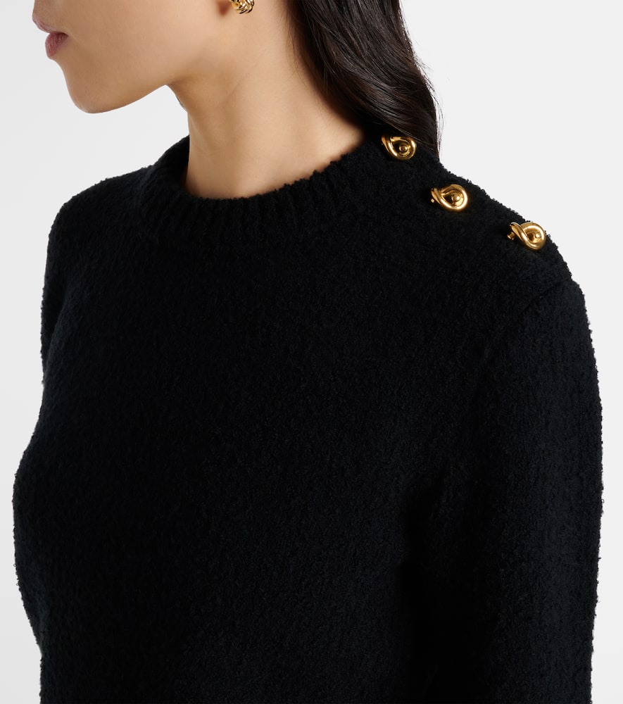 Bottega Veneta Knot Wool Sweater In Black