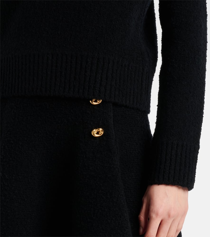 Bottega Veneta Knot Wool Sweater In Black