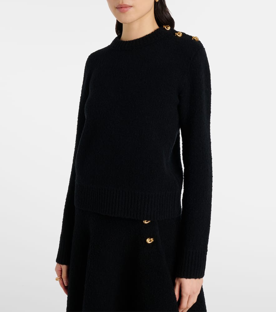 Bottega Veneta Knot Wool Sweater In Black