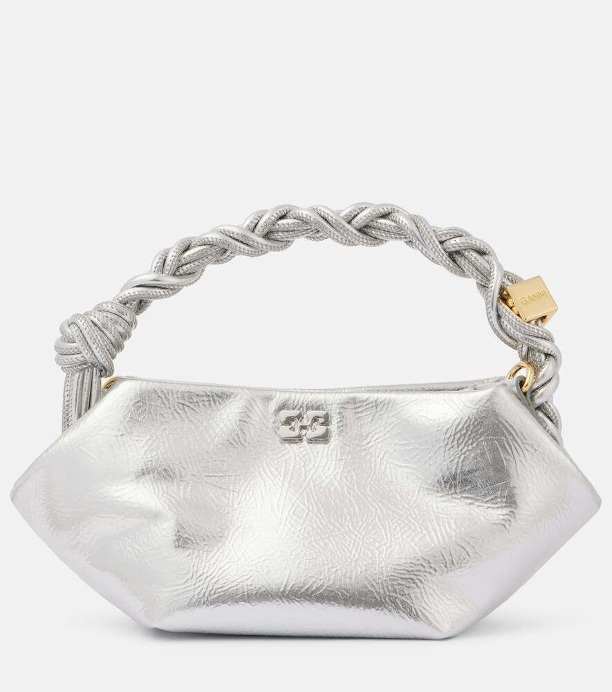 Ganni Bou Mini metallic leather shoulder bag