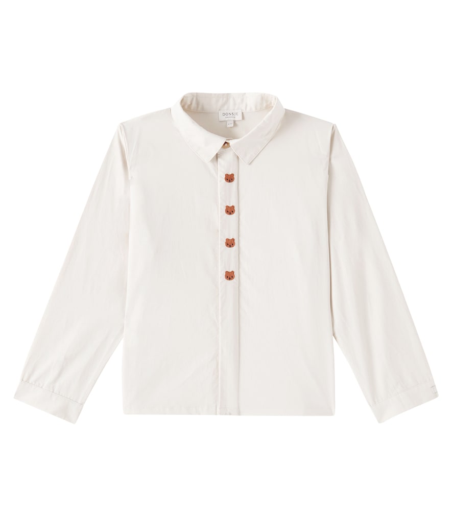 Donsje White Lauden Embroidered Cotton Shirt Y 6/7 - Mytheresa