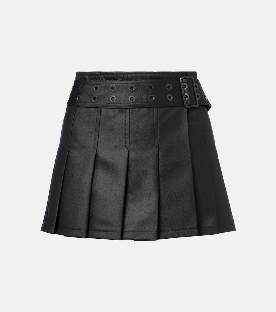 Pleated miniskirt