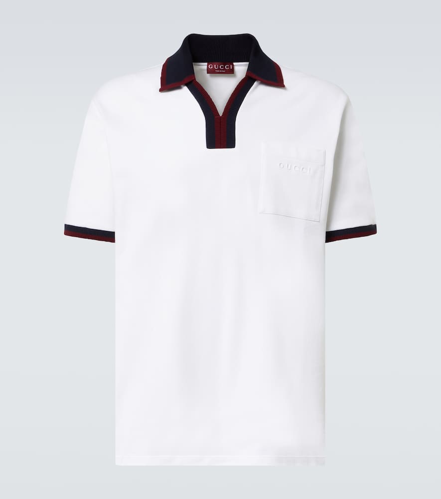 Cotton piqué polo shirt