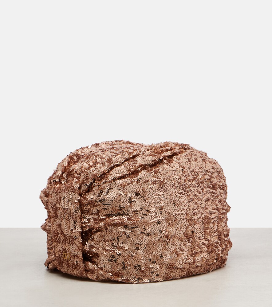  Valentino Valentino Vlogo Sequined Head Wrap 