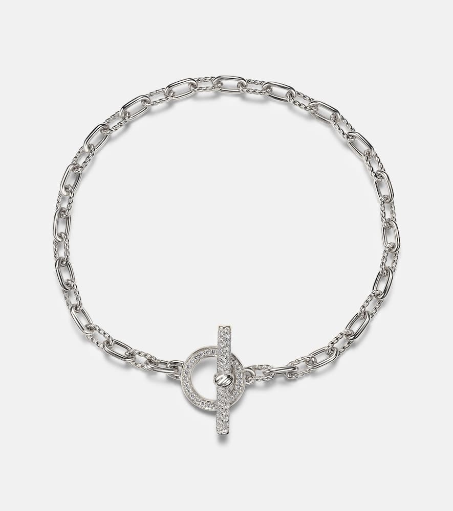 David Yurman DY Madison sterling silver bracelet with diamonds