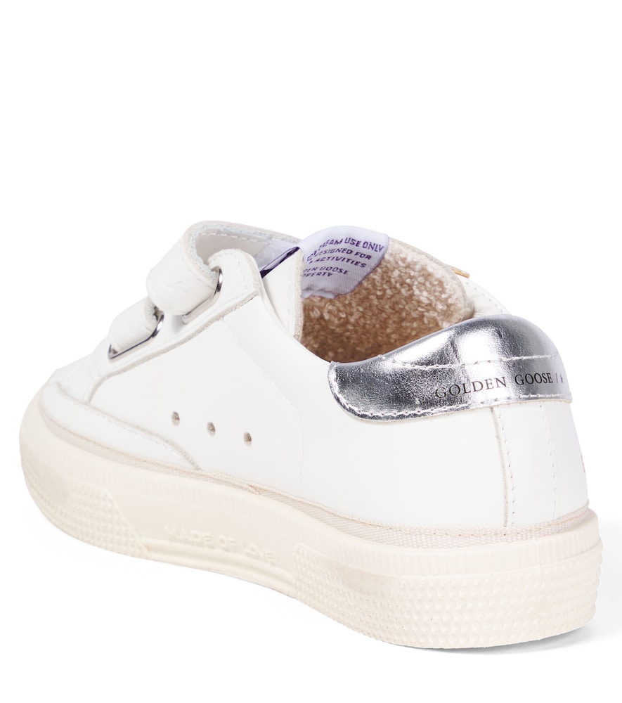  Golden Goose Kids Golden Goose Kids May School Leather Sneakers 