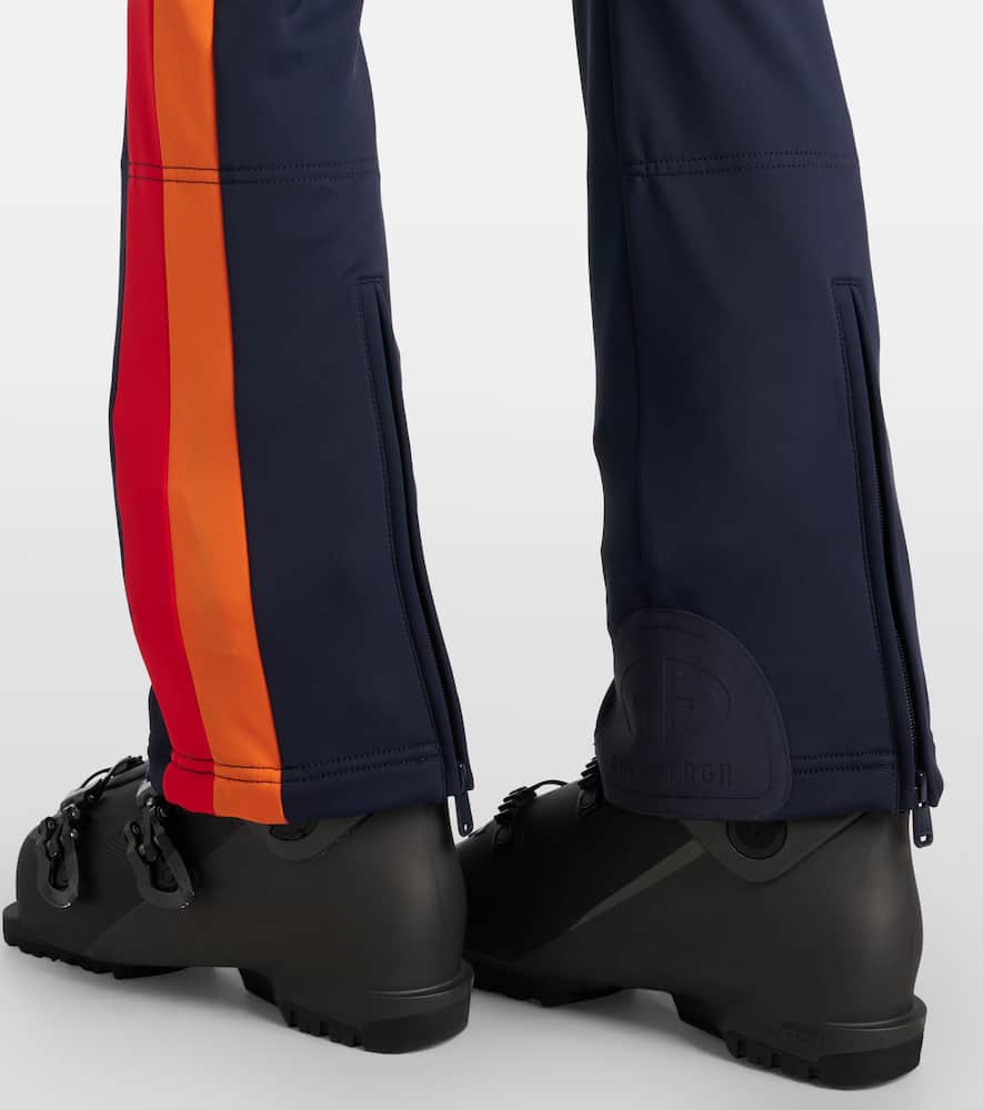 Goldbergh Suvi Faux Fur-trimmed Ski Jumpsuit In Blue