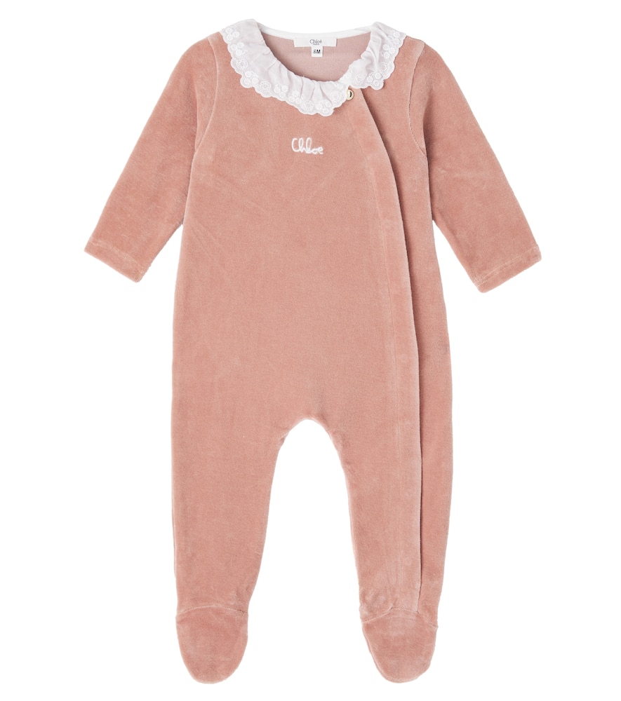 Chloé Kids Baby Set Of 2 Cotton Onesies In Multi