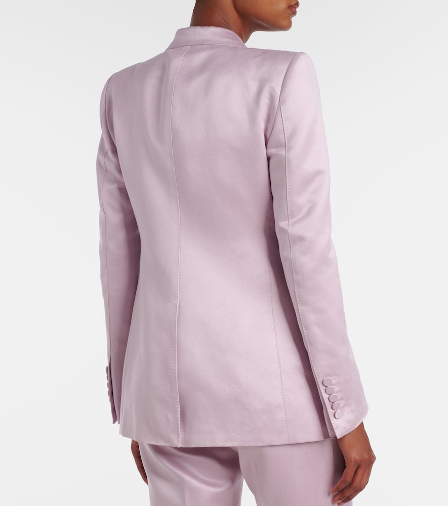  Tom Ford Tom Ford Cotton And Silk Satin Blazer 