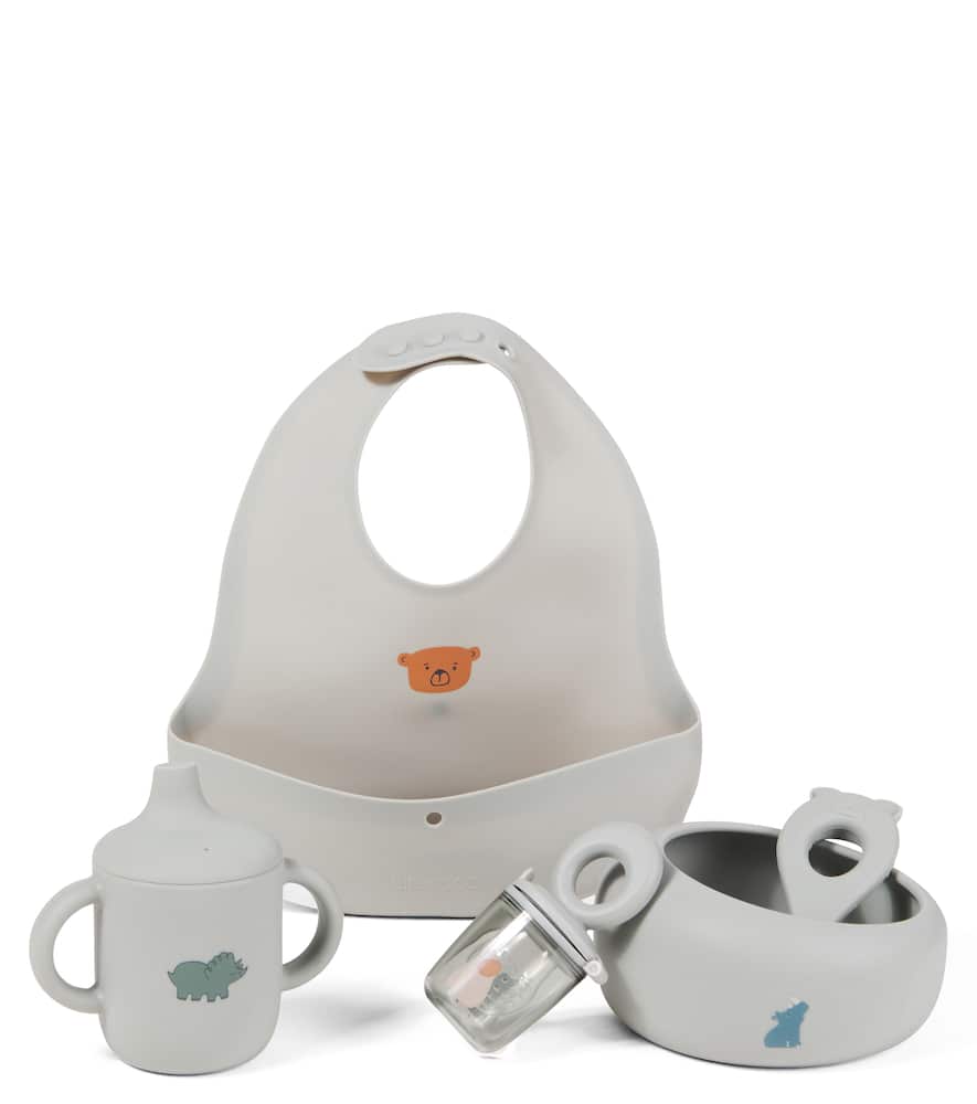 Liewood Baby Mileah Tableware Set In Blue