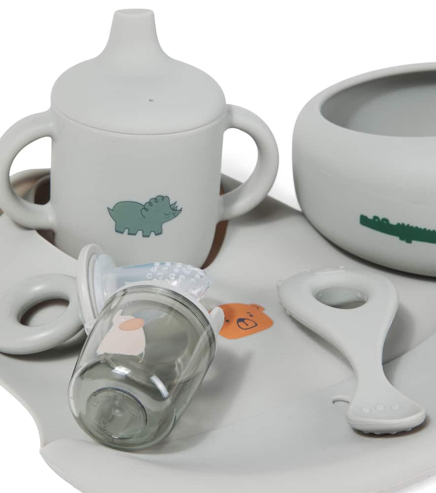 Liewood Baby Mileah Tableware Set In Blue