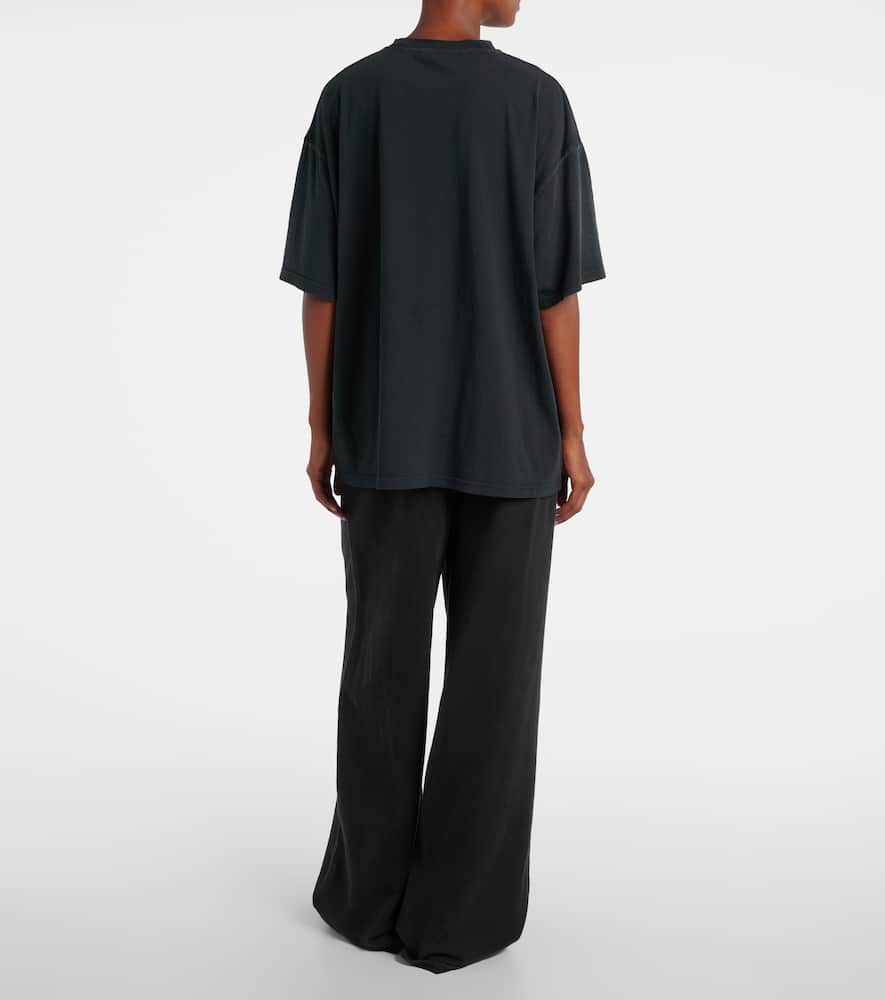 Acne Studios Logo Cotton Jersey T-shirt In Blue