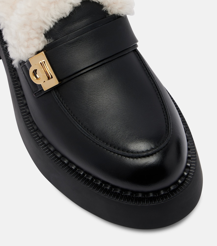  Ferragamo Ferragamo Loafers Caminia Aus Leder Mit Shearling 