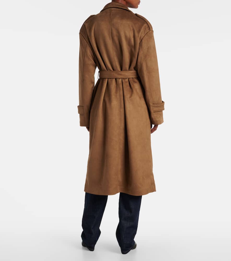 The Frankie Shop Pembroke Trench Coat In Brown
