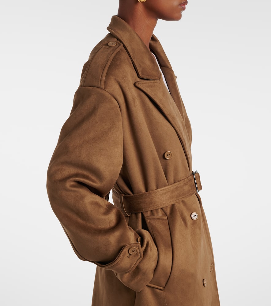 The Frankie Shop Pembroke Trench Coat In Brown