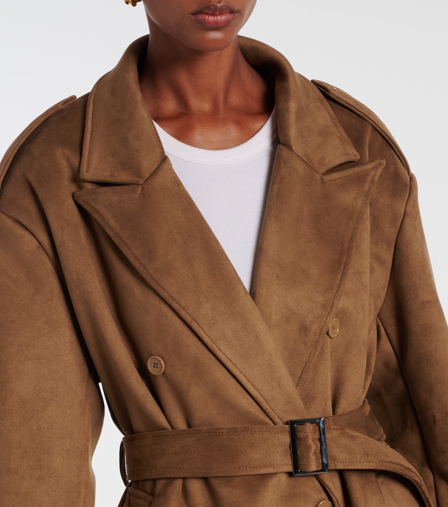 The Frankie Shop Pembroke Trench Coat In Brown