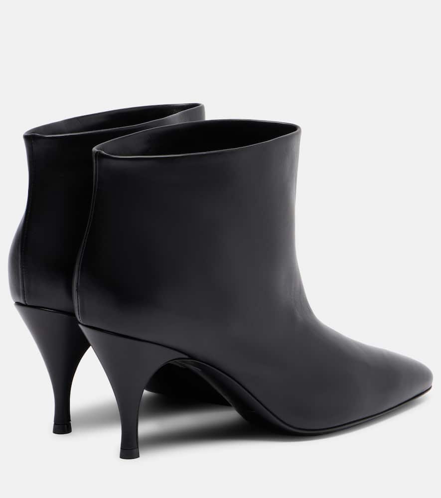 Herbert Levine Silhouette 80 Leather Ankle Boots In Animal Print