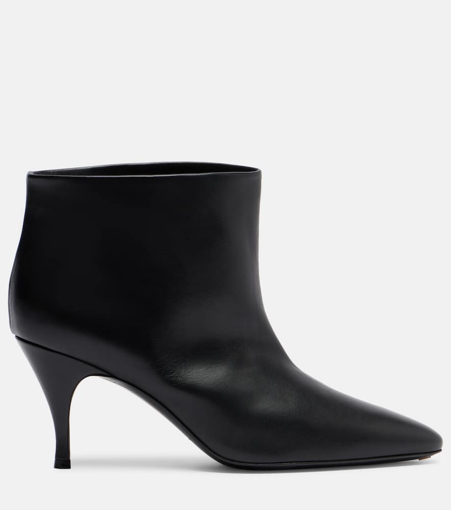 Herbert Levine Silhouette 80 Leather Ankle Boots In Animal Print