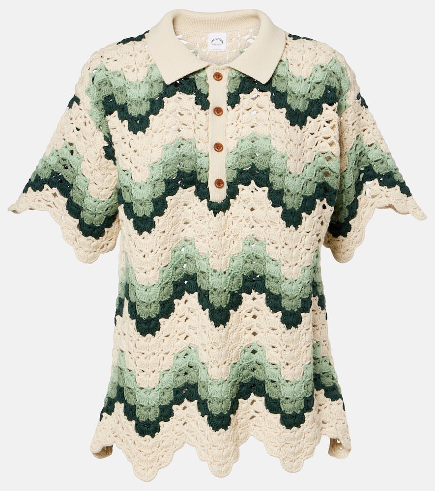 The Upside Tidal Sagra Cotton Crochet Top In Neutral