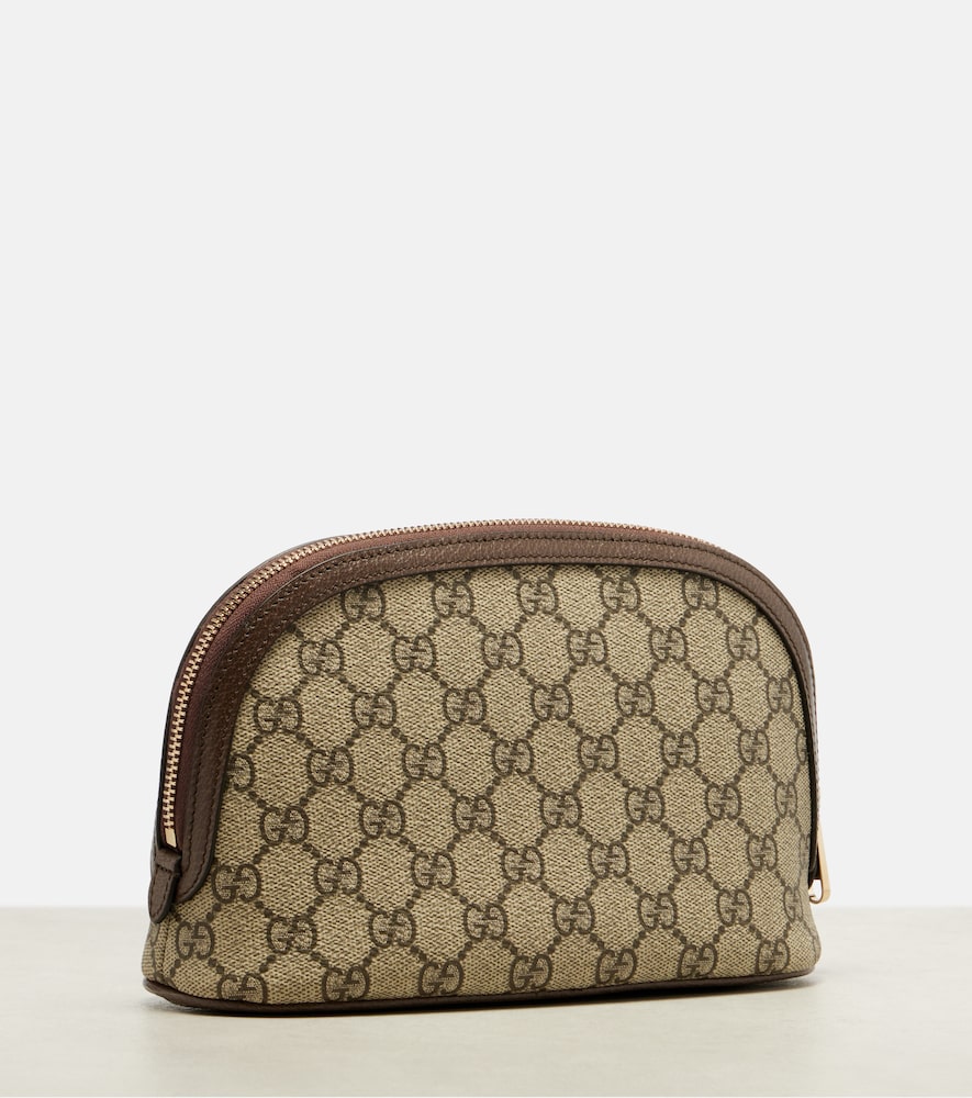  Gucci Gucci Ophidia Small Leather-trimmed Makeup Bag 