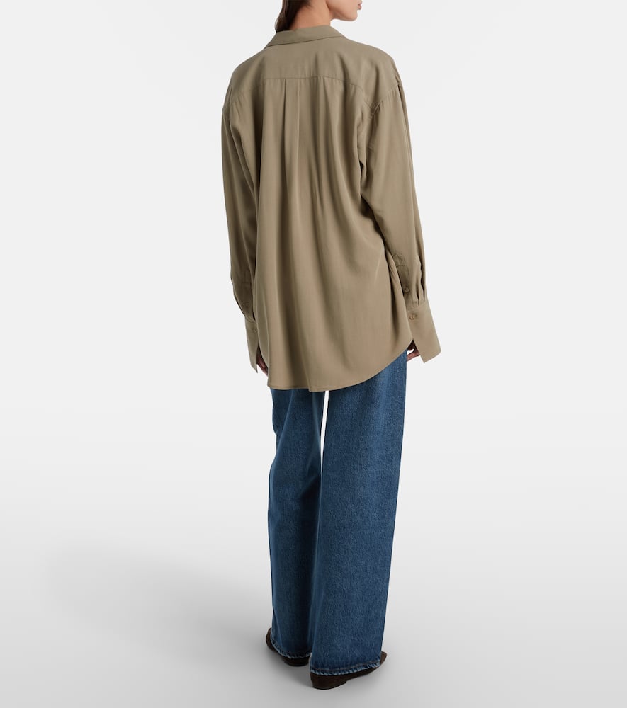 Agolde Low Slung Baggy High-rise Wide-leg Jeans In Blue