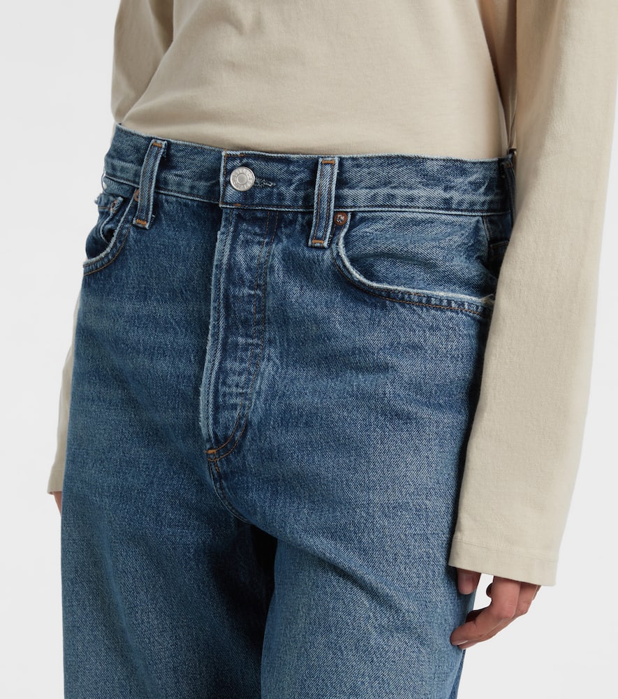 Agolde Low Slung Baggy High-rise Wide-leg Jeans In Blue