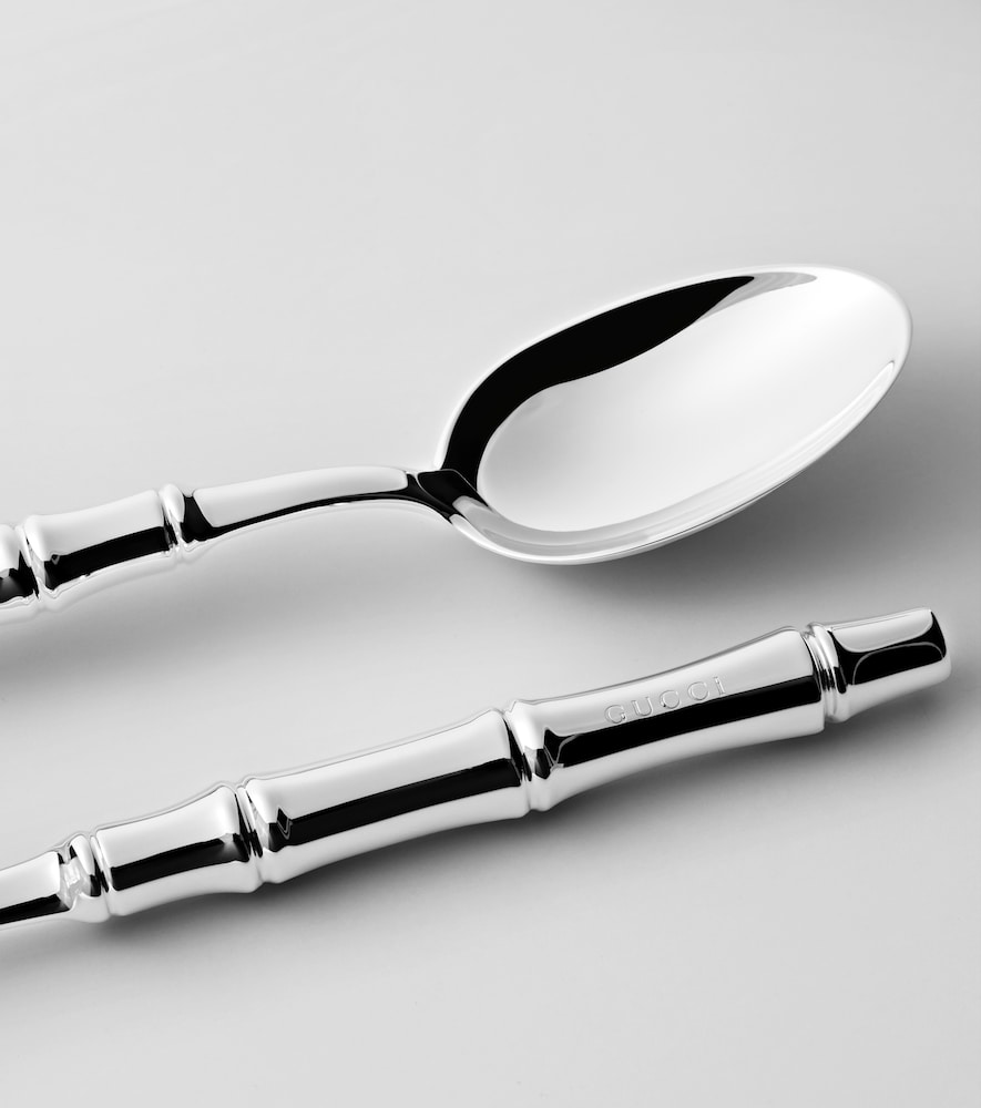  Gucci Gucci Set Of 2 Silver-plated Spoons 