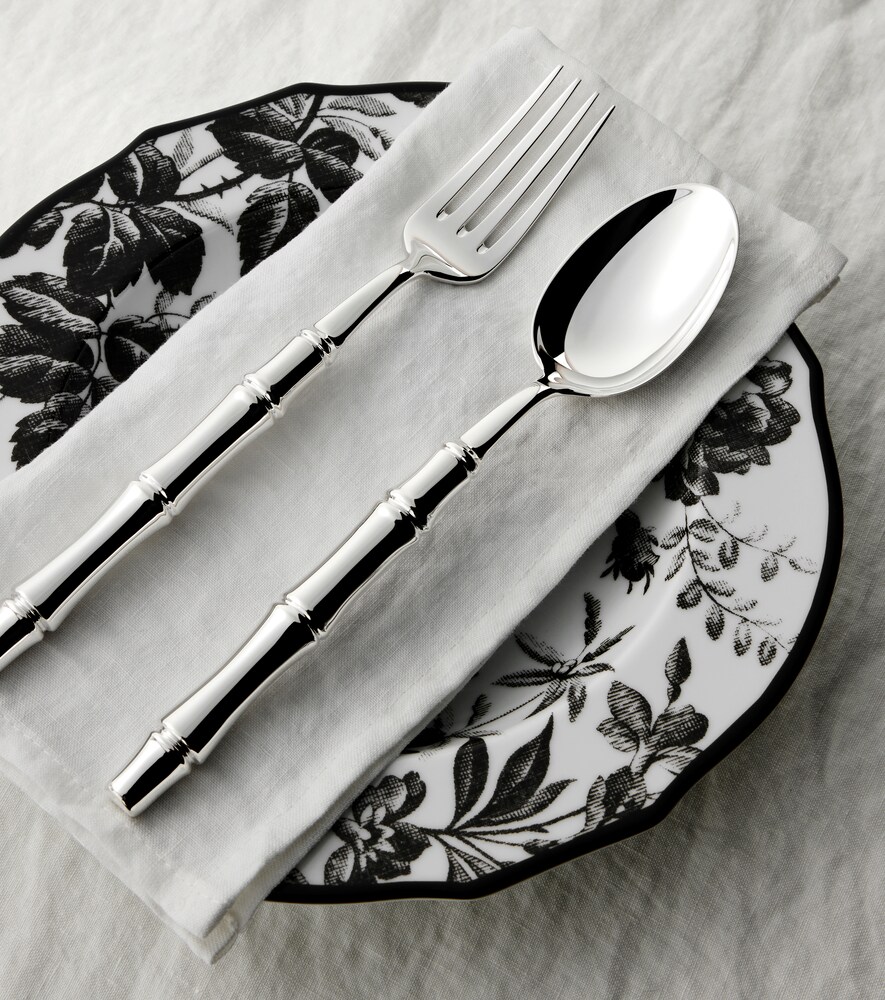  Gucci Gucci Set Of 2 Silver-plated Spoons 