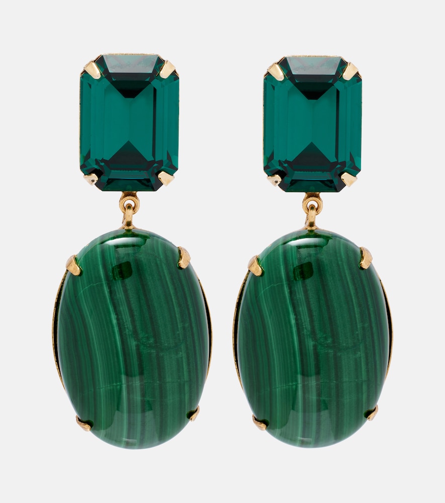 Jennifer Behr Xiomara 18kt gold-plated drop earrings