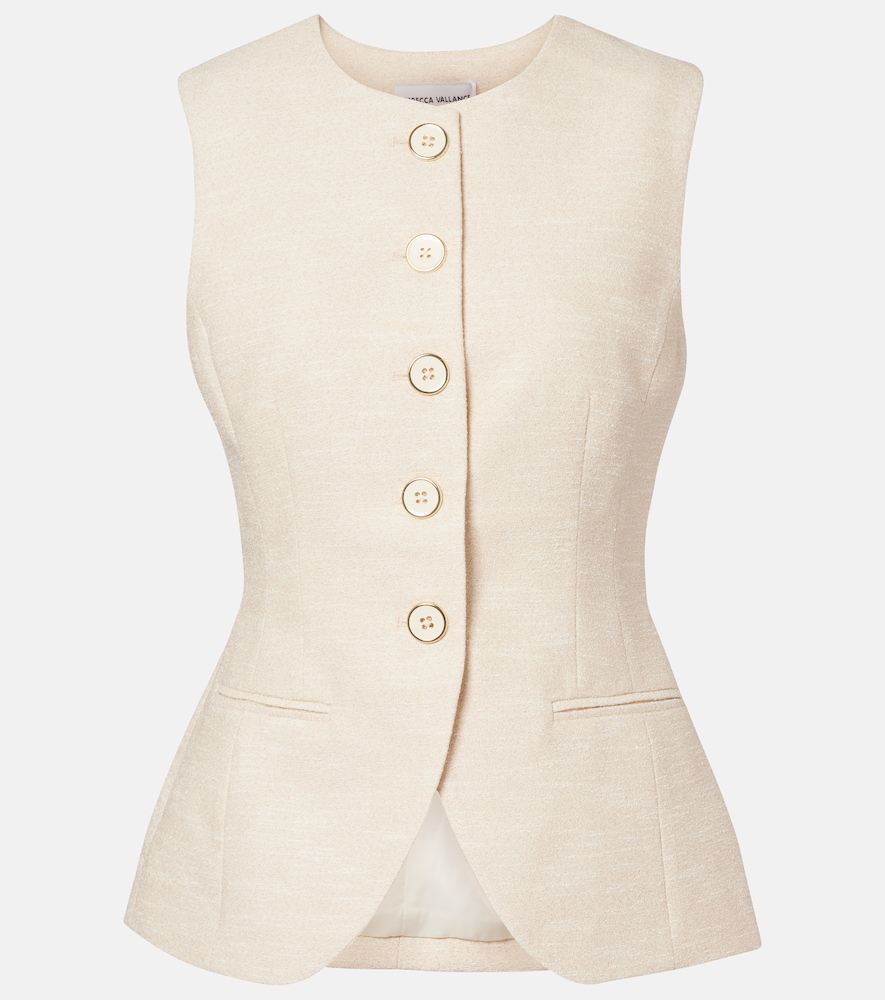 Rebecca Vallance Winnie tweed vest