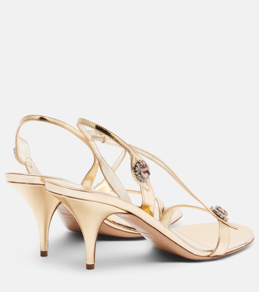  Ferragamo Ferragamo Sandalen Sibilla 70 Aus Metallic-leder 