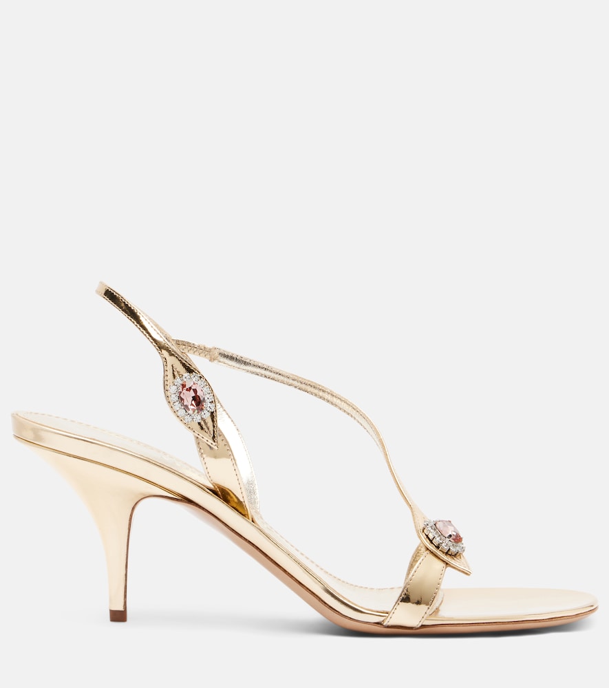  Ferragamo Ferragamo Sandalen Sibilla 70 Aus Metallic-leder 