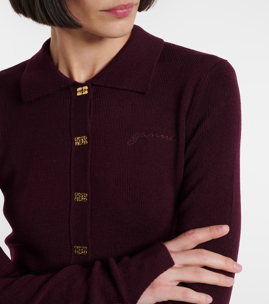  Ganni Ganni Polopullover Aus Wolle 