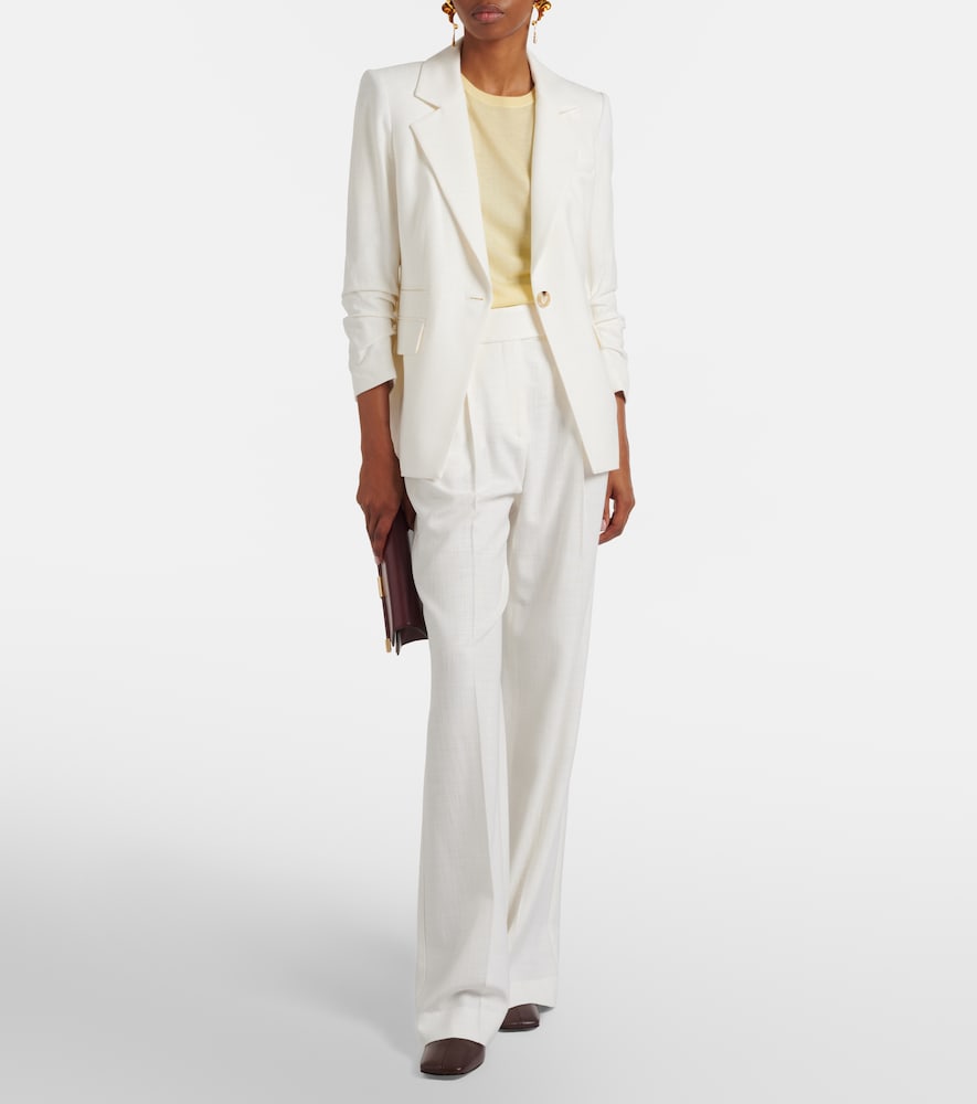 Veronica Beard Marbeau pleated wide-leg pants